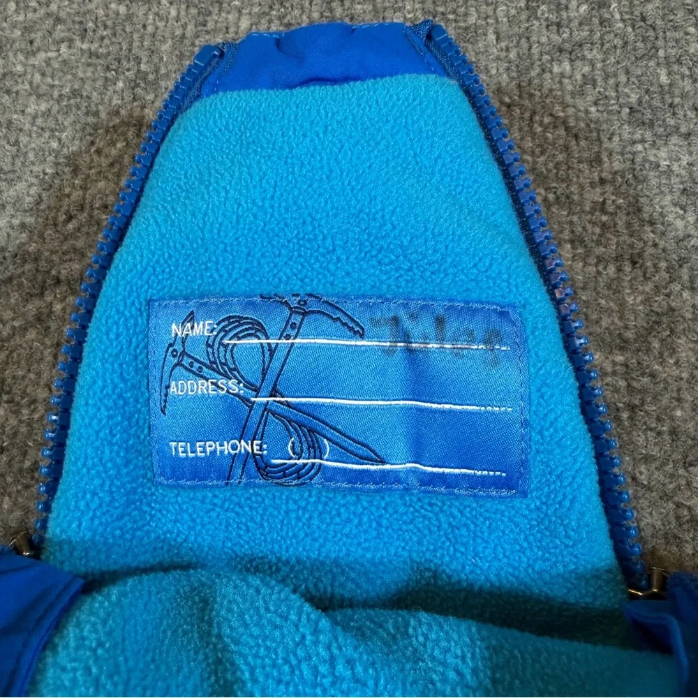 REI 18 Months Timber Mountain Blue Snowsuit Fleece‎ Lined Full Zip Up Hooded